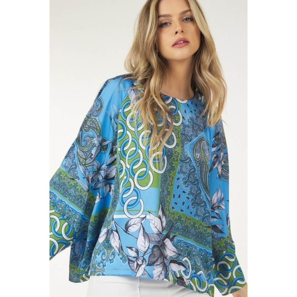 Multi Color Print Top - Picture 2 of 10